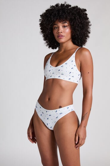 Hunkemöller DIANNE BRAZILIAN R PRINT hvid
