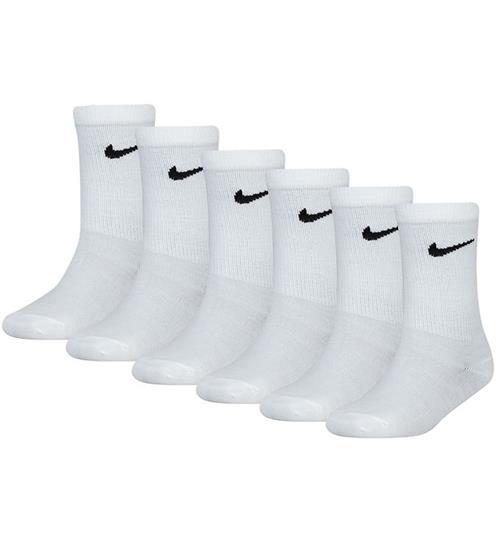 Nike Strømper - Cushioned - Dri-Fit - 6-pak - White