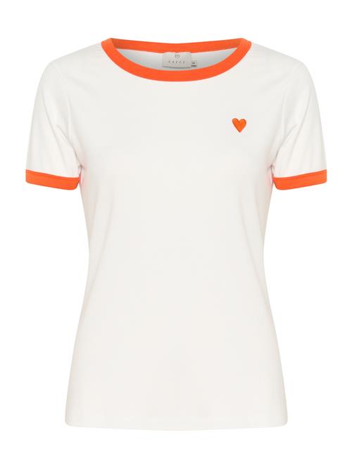Kaffe Shirts 'KAlilian'  mørkeorange / hvid