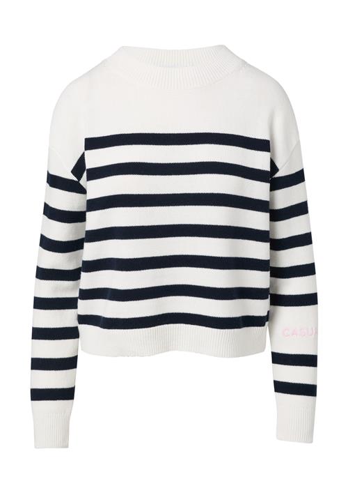 comma casual identity Pullover  sort / hvid