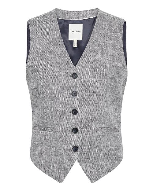 Part Two Vest 'Nadhia'  blå-meleret