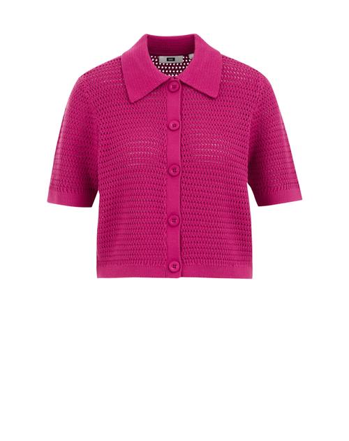 WE Fashion Cardigan  mørk pink