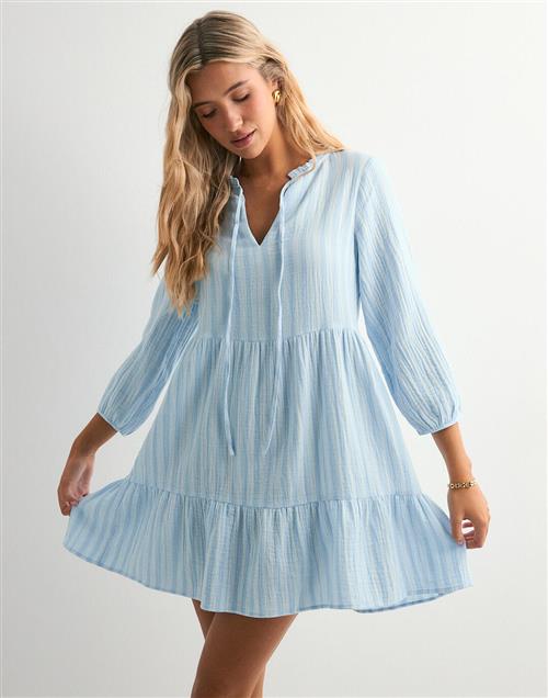 Vero Moda - Blå - Vmnanna 3/4 Dress Wvn Ga Noos