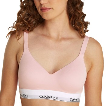 Calvin Klein Bh Icon Cotton Modal Lift Bralette Rosa Small Dame