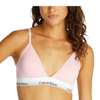 Calvin Klein Bh Icon Cotton Modal Triangle Bra Rosa Medium Dame