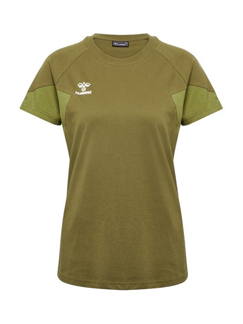 Hummel Funktionsbluse 'Travel'  lime / oliven / hvid