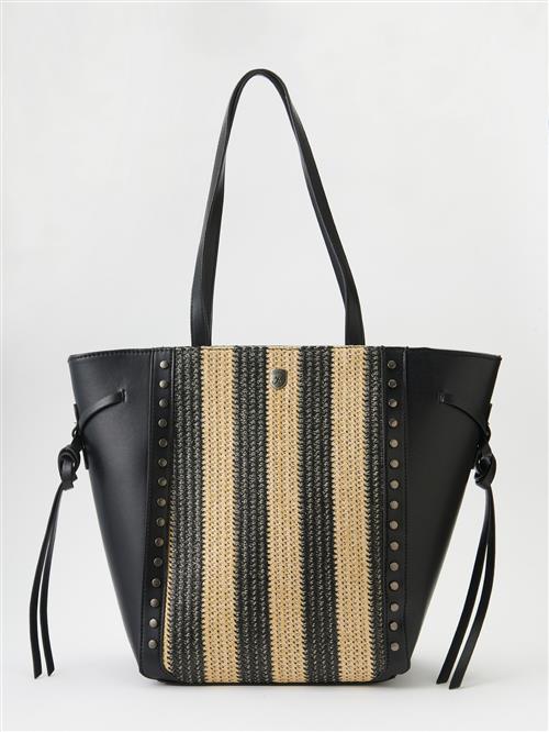 KOROSHI Shopper  ecru / sort