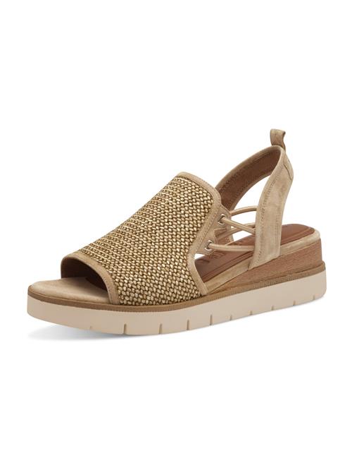 Tamaris Sandaler  cappuccino / guld