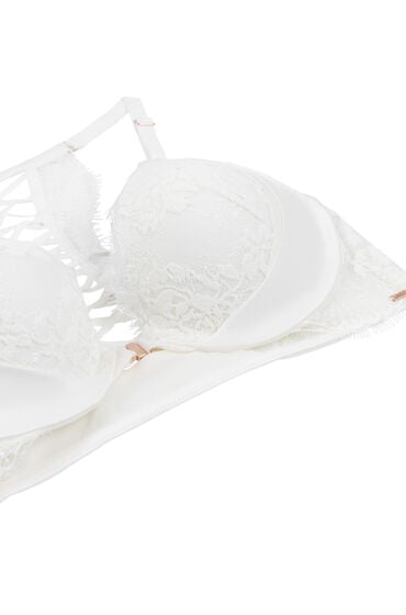 Hunkemöller Tiah formstøbt pushup-bøjle-bh hvid