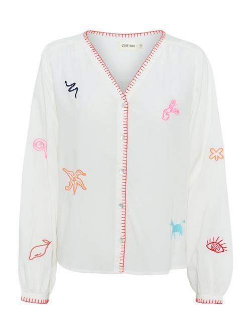 Cream Bluse 'CR Sivah'  aqua / orange / pink / hvid