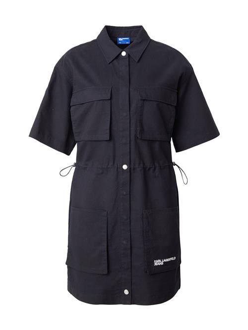 KARL LAGERFELD JEANS Blusekjole  sort