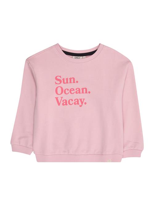 Se Only Mini Sweatshirt 'KMGSummer'  pink / lyserød ved About You