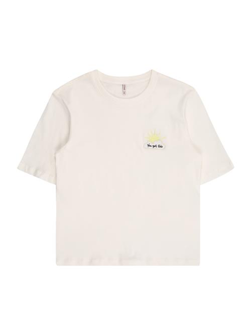 ONLY GIRLS Bluser & t-shirts 'KOGRex'  gul / sort / offwhite