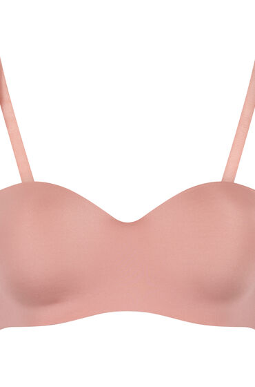 Hunkemöller Formstøbt stropløs bøjle-bh med pushup Smooth pink