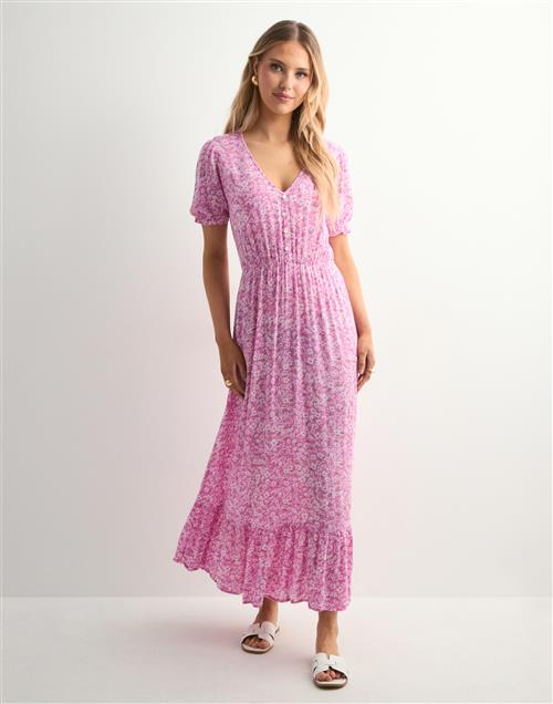 Only - Pink - Onlchianti S/S Long Dress Wvn Noos
