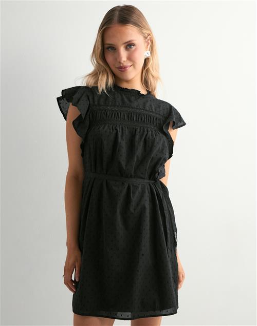 Vero Moda - Sort - Vmtrine Sl Short Lace Dress Wvn Ga