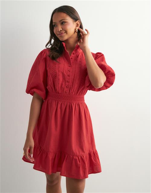 Vero Moda - Rød - Vmclover 2/4 High Neck Short Dress