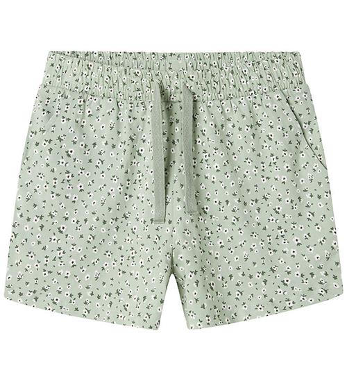 Name It Shorts - Noos - NkfVigga - Aqua Gray/Floral