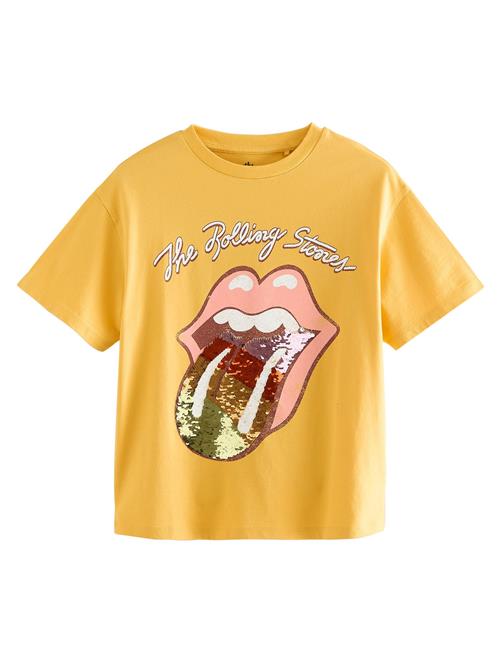 Next Bluser & t-shirts 'Rolling Stones Band'  gylden gul / lyserød / burgunder / hvid