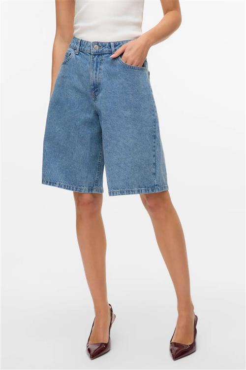 Kath Lange Denim Shorts - Light Blue Denim - L - Vero Moda