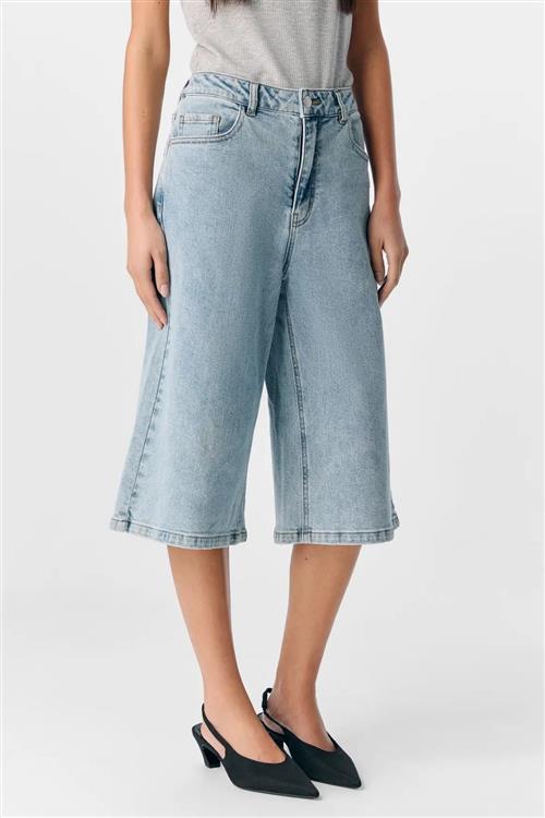 Isra Bermuda Shorts - Medium Blue Denim - M - Object