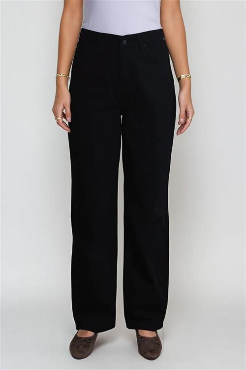 Nora Regular Jeans - Vasket Sort - Regular fit - 28/32 - TeeShoppen