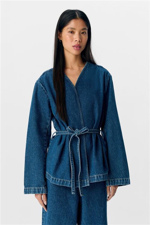 Mallie Blazer - Medium Blue Denim - L - Object