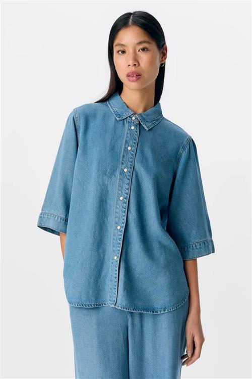 Frame Denim Top - Lyseblå Denim - M - Object