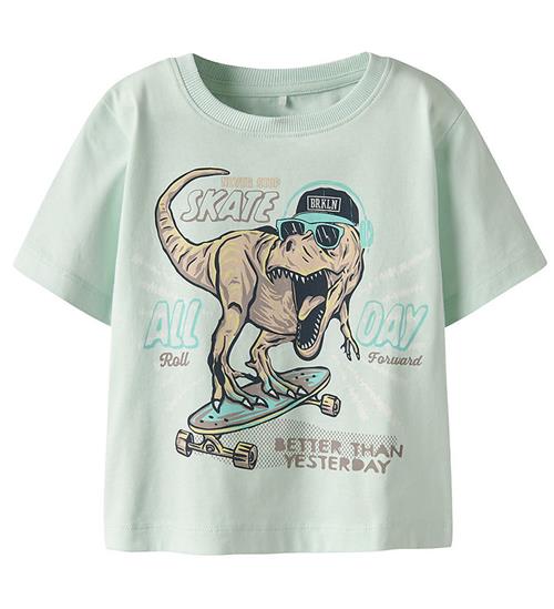 Name It T-shirt - NmmVanyo - Honeydew/Dino