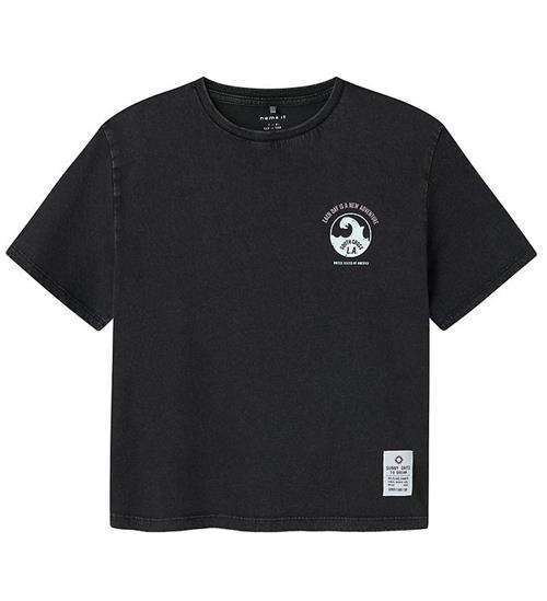 Name It T-Shirt - NkmJeano - Black m. Print