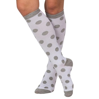 Trofé Trofe Printed Support Socks Strømper Grå/Rød Str 39/42 Dame