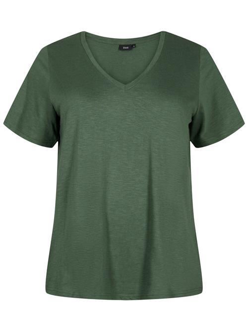 Zizzi Shirts 'Brea'  mørkegrøn
