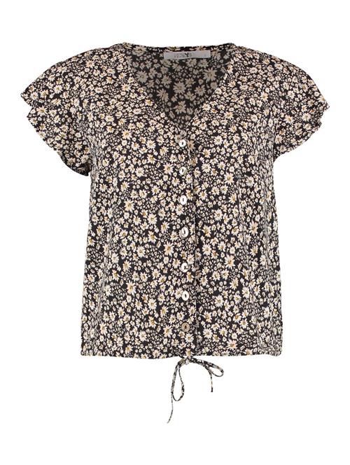 Hailys Bluse 'Ar44isa'  sennep / sort / hvid
