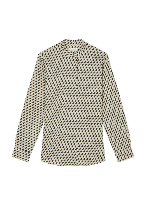 Marc O'Polo Bluse  ecru / sort / offwhite