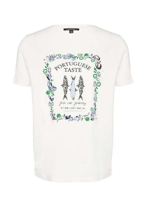 COMMA Shirts  lyseblå / grøn / sort / hvid