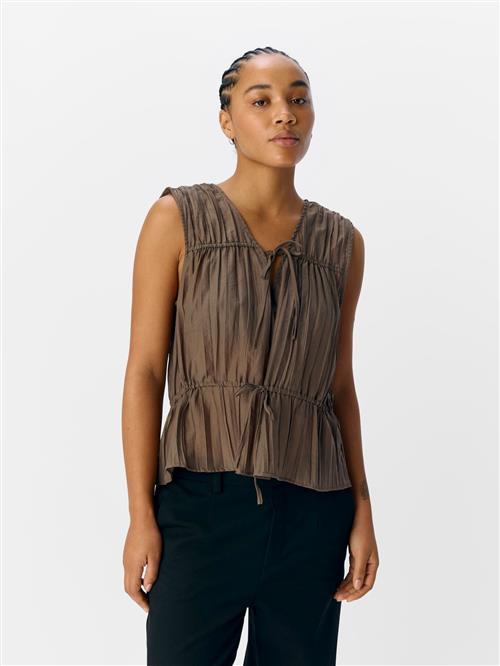 OBJECT Bluse 'OBJBrea'  mudderfarvet