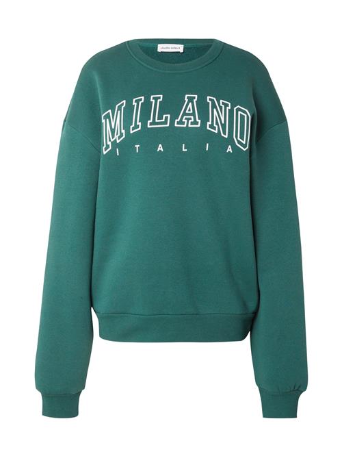 STUDIO SELECT Sweatshirt 'Jella'  smaragd / hvid