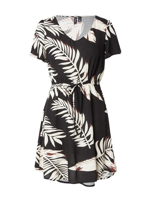 VERO MODA Kjole 'VMEASY JOY'  ecru / brun / sort / hvid
