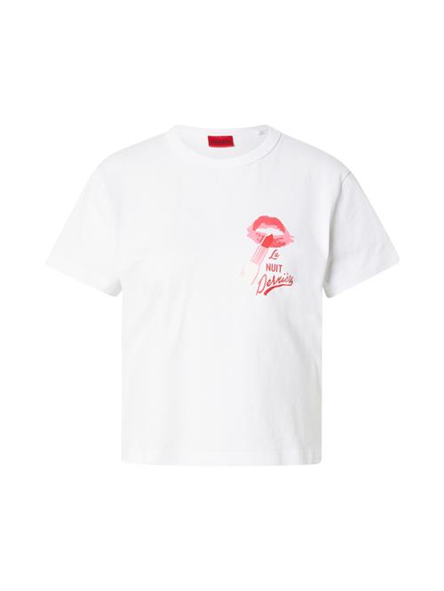 HUGO Shirts 'Destrel_2'  gammelrosa / knaldrød / hvid
