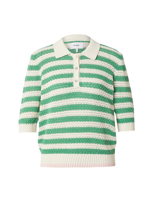 NÜMPH Pullover 'NUVILLIA'  grøn / lyserød / hvid