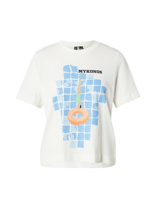 VERO MODA Shirts 'VMBeta Mette'  lyseblå / abrikos / sort / hvid