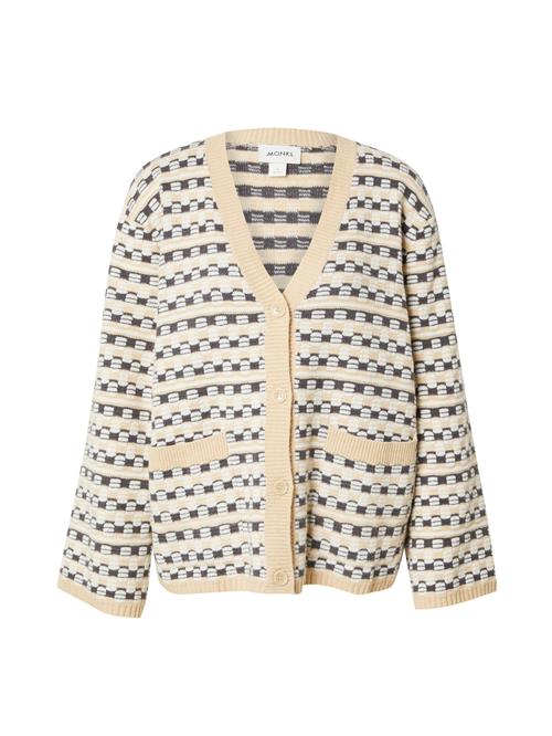 Monki Cardigan  creme / mørkegrå / hvid