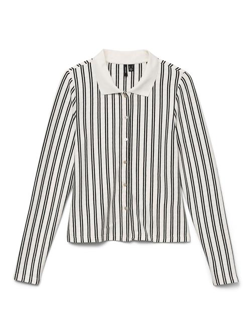 VERO MODA Cardigan 'VMSimme'  sort / hvid