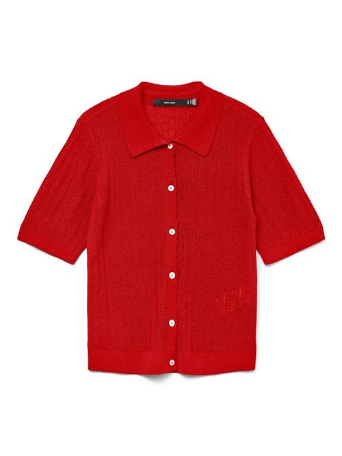 Se VERO MODA Cardigan 'VMLuxlight'  rød ved About You
