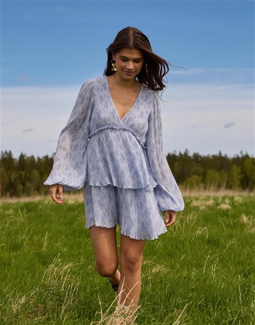 Nelly - Blomstret - Fine Pleated Dress