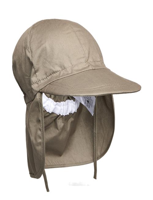 Se Cap W/Neck - Solid Colour Melton Khaki ved Booztlet