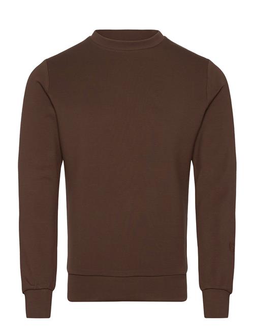 Se Mmgabel Crew Neck Sweat Mos Mosh Gallery Brown ved Booztlet