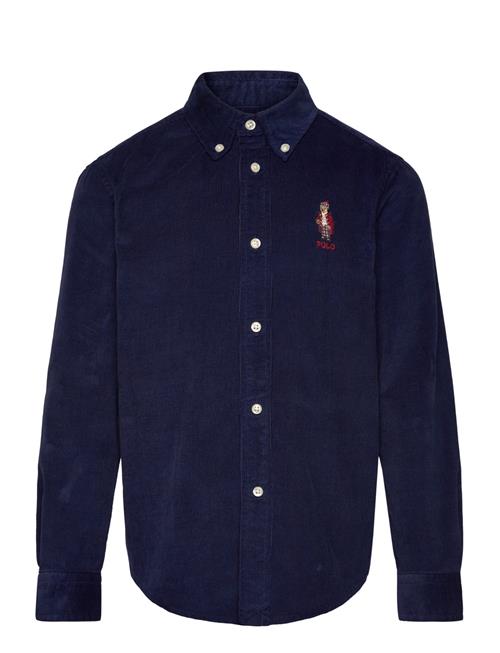 Polo Bear Corduroy Shirt Ralph Lauren Kids Navy