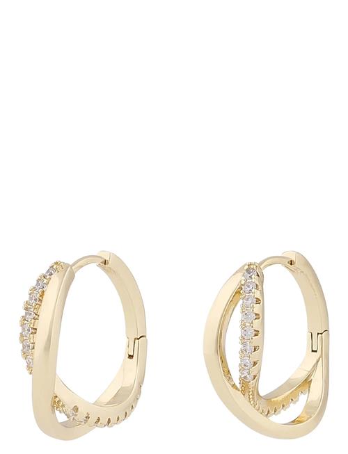 Ace Double Round Ear G/Clear SNÖ Of Sweden Gold