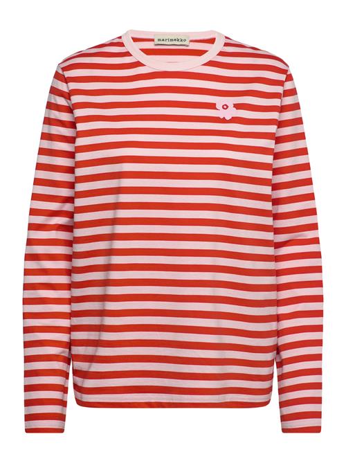 Tasaraita Unikko Ls Marimekko Red